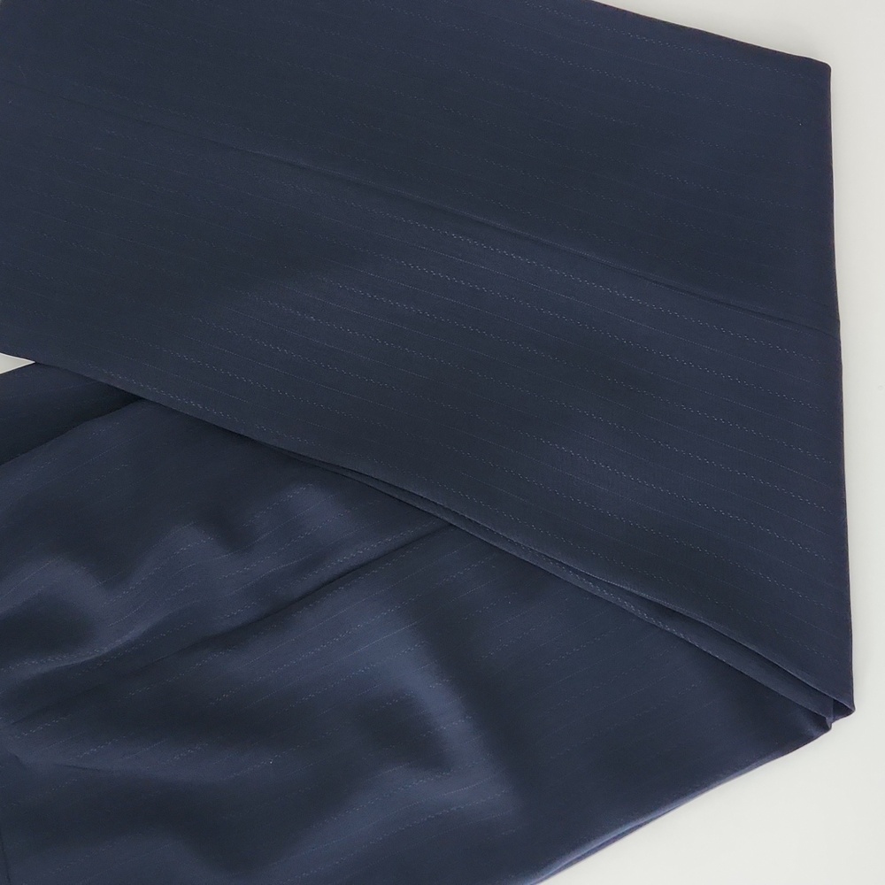 Kasper Petite 10P Navy Pinstripe Pant Suit Blazer & Trousers Career Professional - Picture 9 of 11